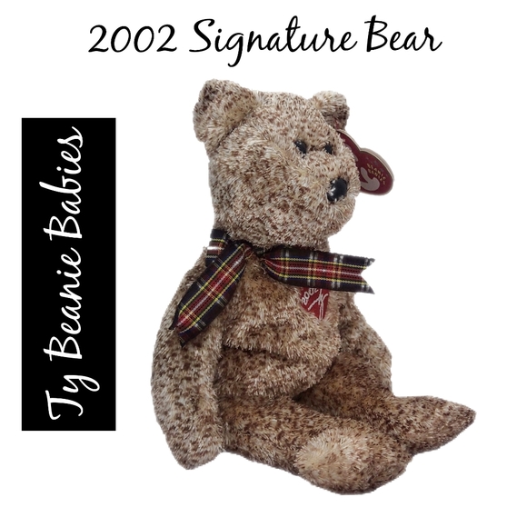 beanie baby 2002 signature bear